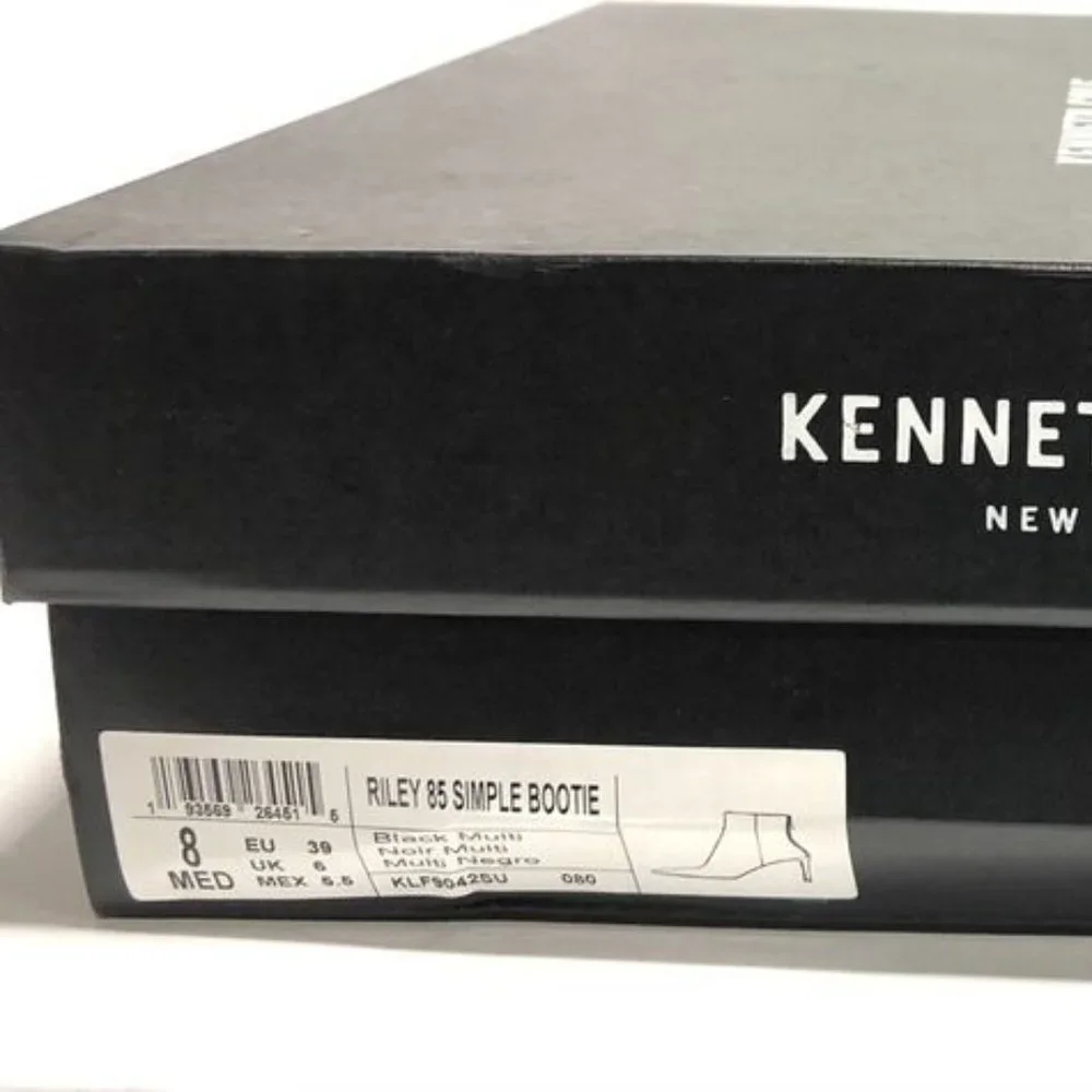Kenneth Cole Women’s Riley 85 Black Sparkle Simple Bootie Size 8M